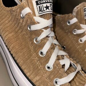 Converse Tan Corduroy Sneakers